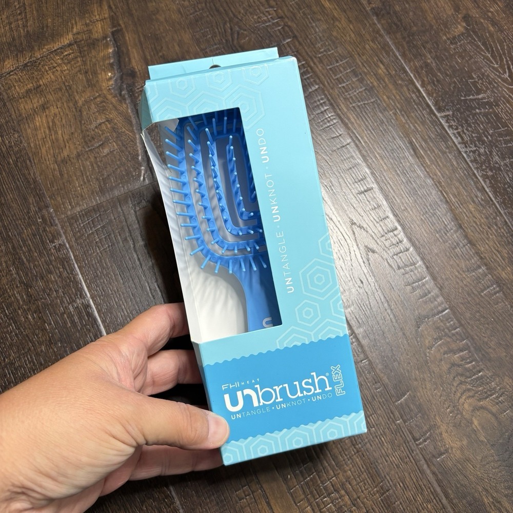 FHI Heat Unbrush Flex Detangling Brush - Ultra Flexible Hairbrush | Duoflex Anti